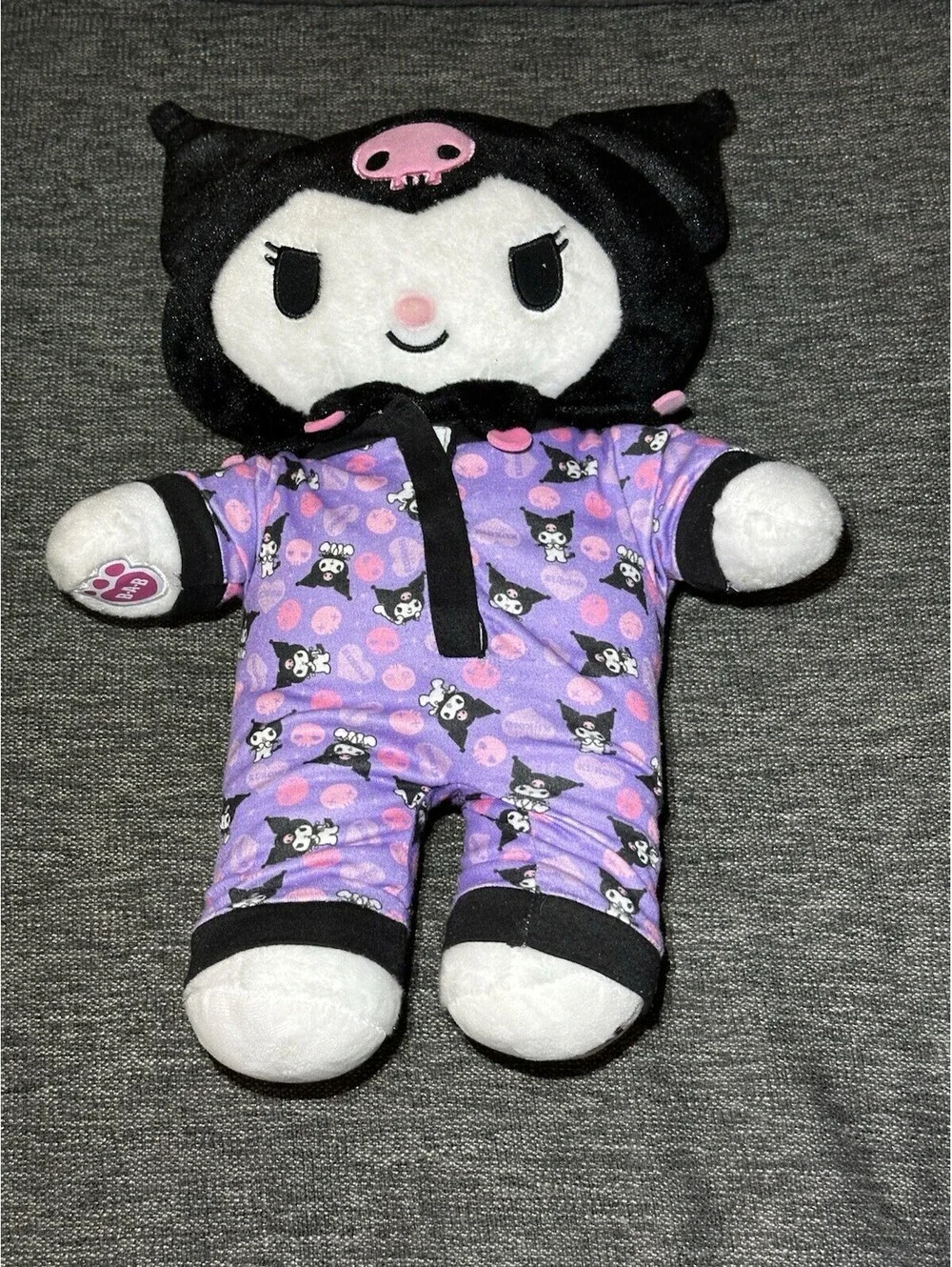Kuromi Build A Bear BAB Sanrio With Pajamas No Tush Tag 17